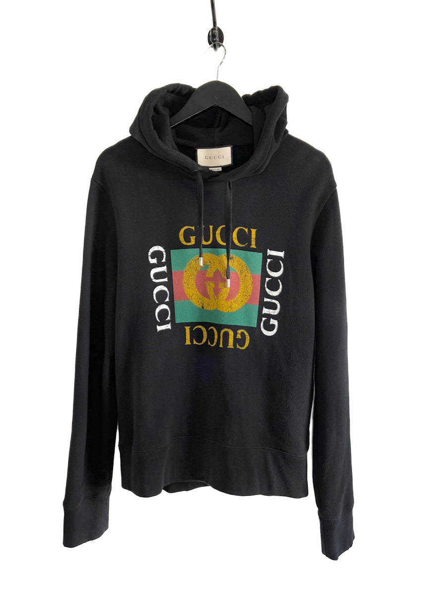 Black and gold sales gucci hoodie