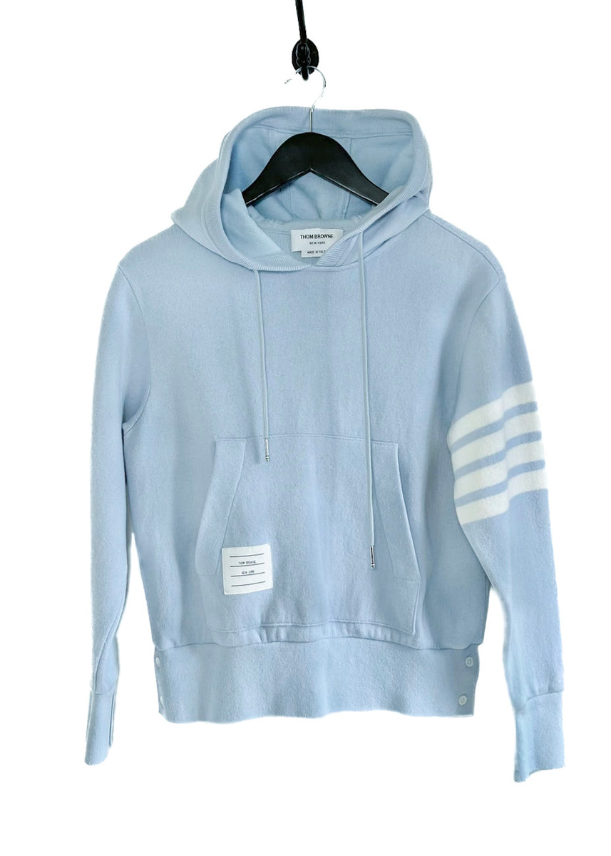 Thom browne blue hoodie sale