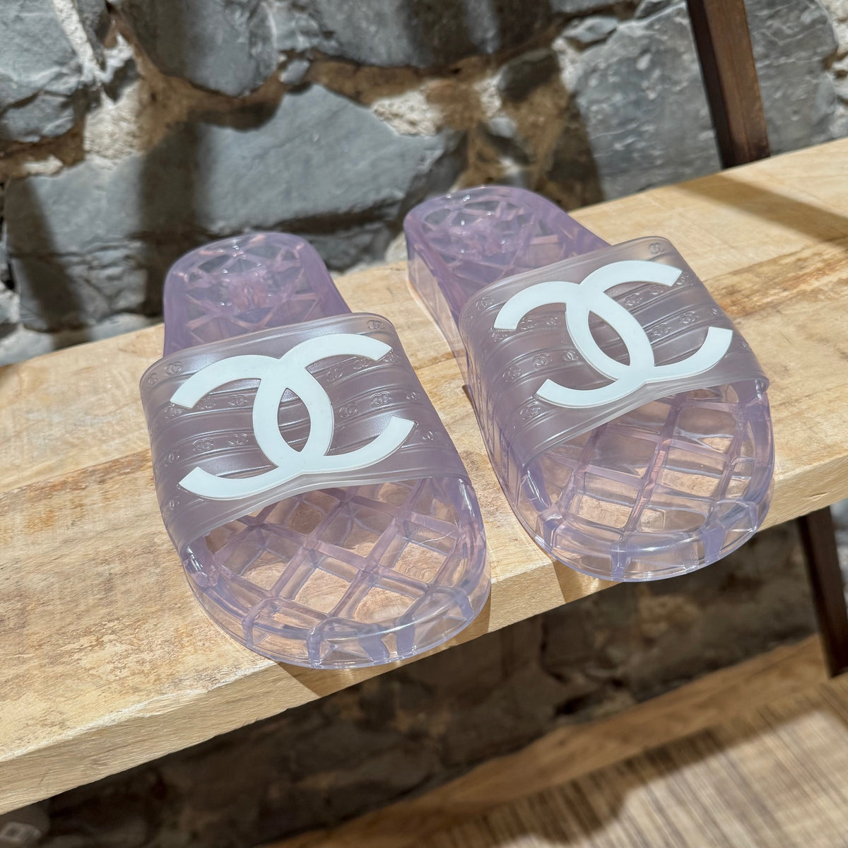 Flip Flops Chanel Clear Slides Price Chanel Clear PVC CC Slide
