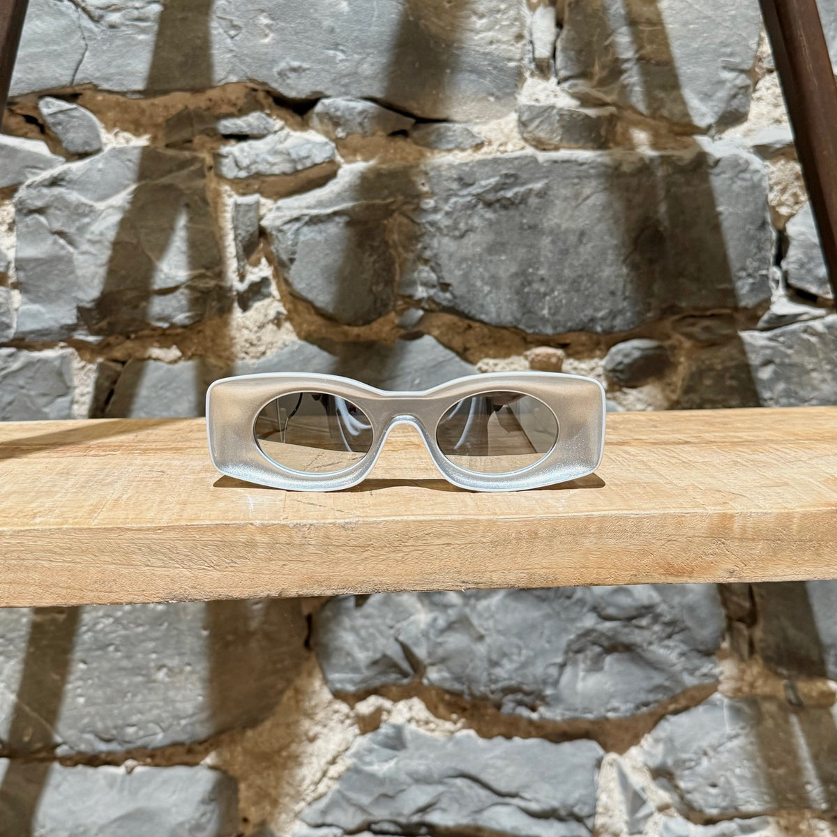 LOEWE LW40033I White Silver Paula Ibiza Sunglasses 