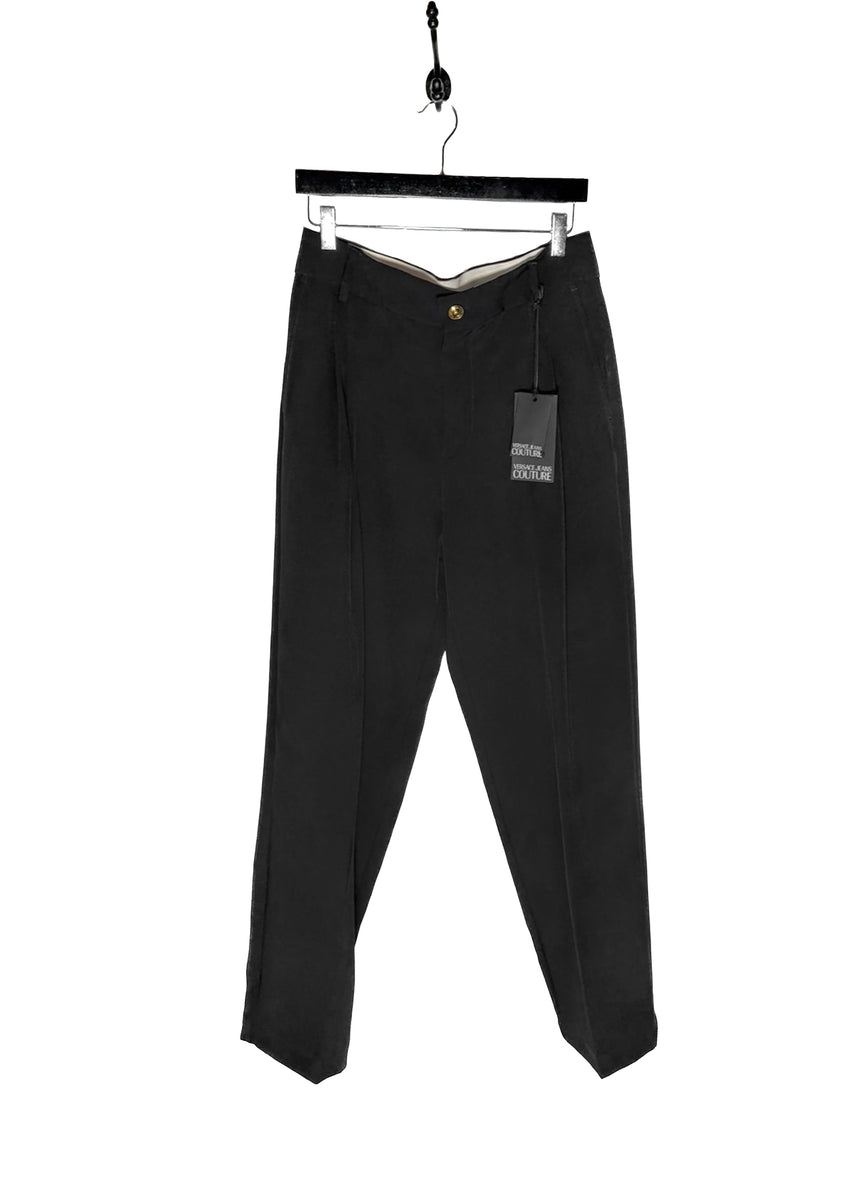 Versace Jeans Black Cady Stretch Trousers – Boutique LUC.S