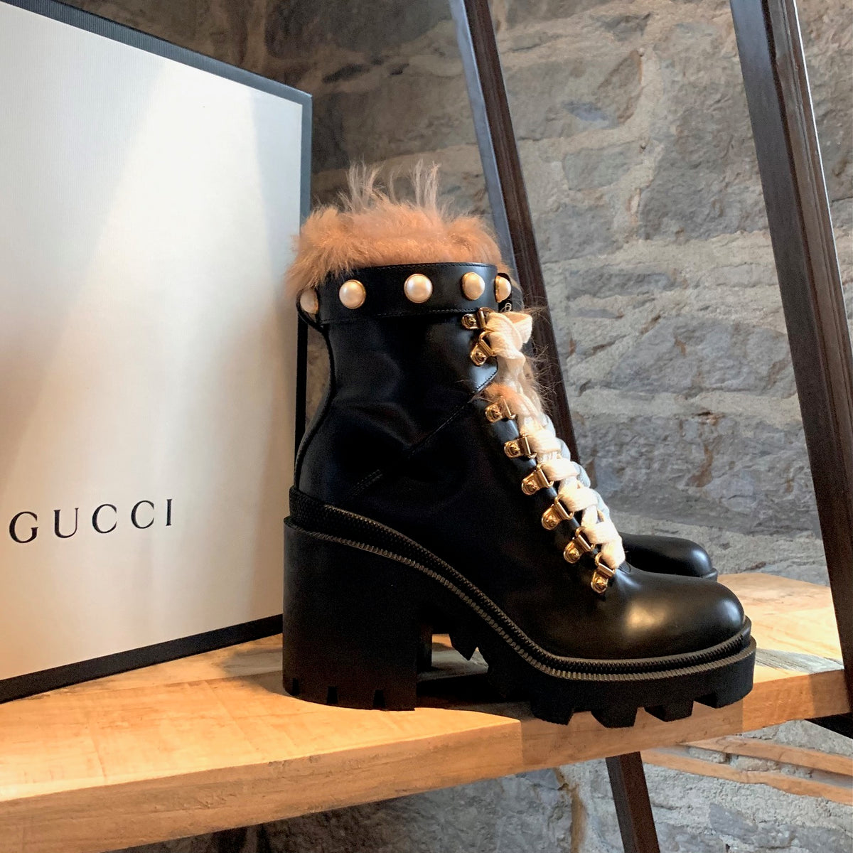 Gucci top boots