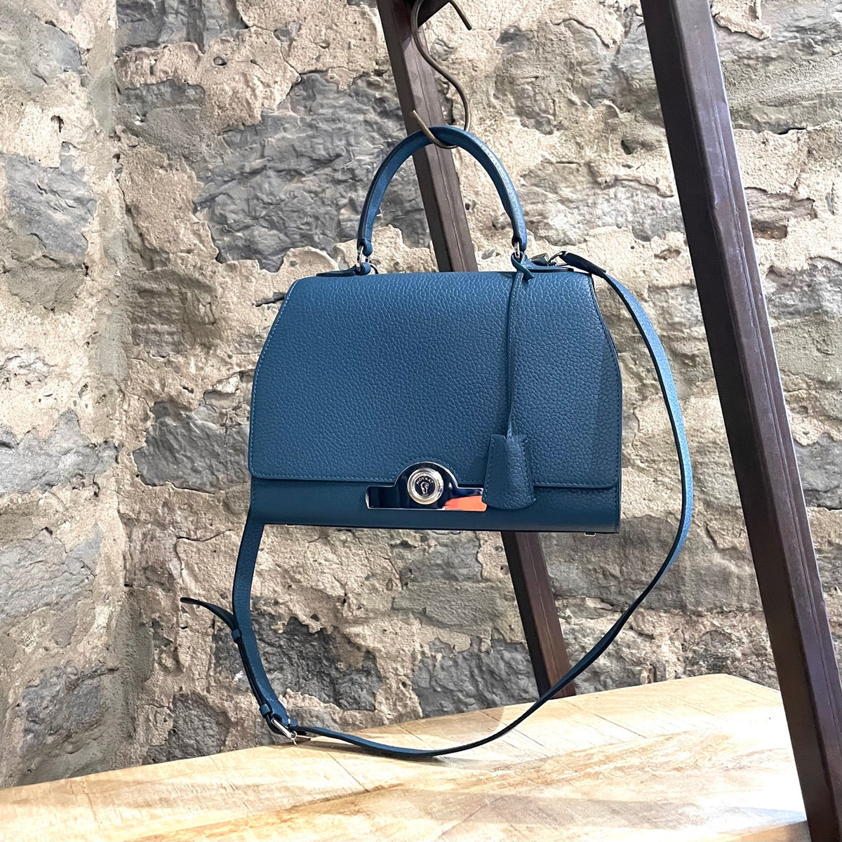 Moynat Pétite Réjane Handbag in Blue