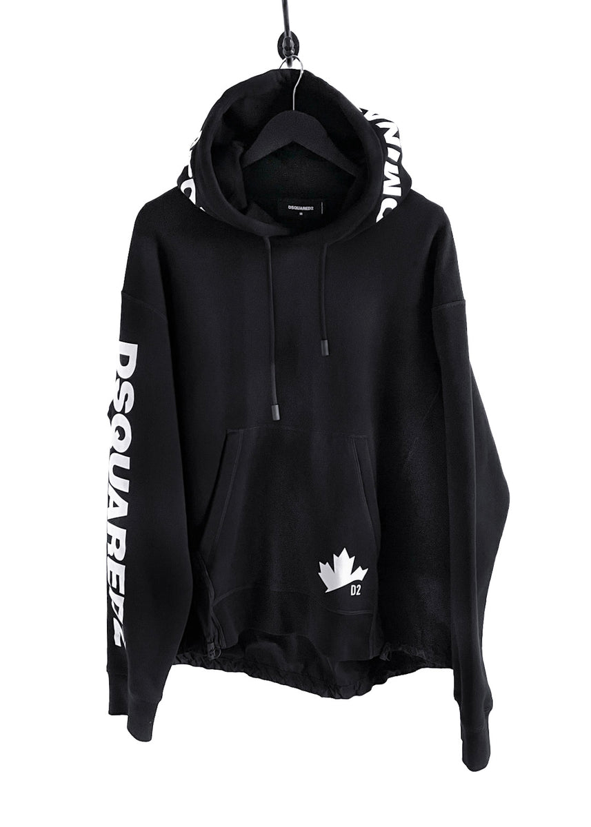 Dsquared2 black hoodie sale