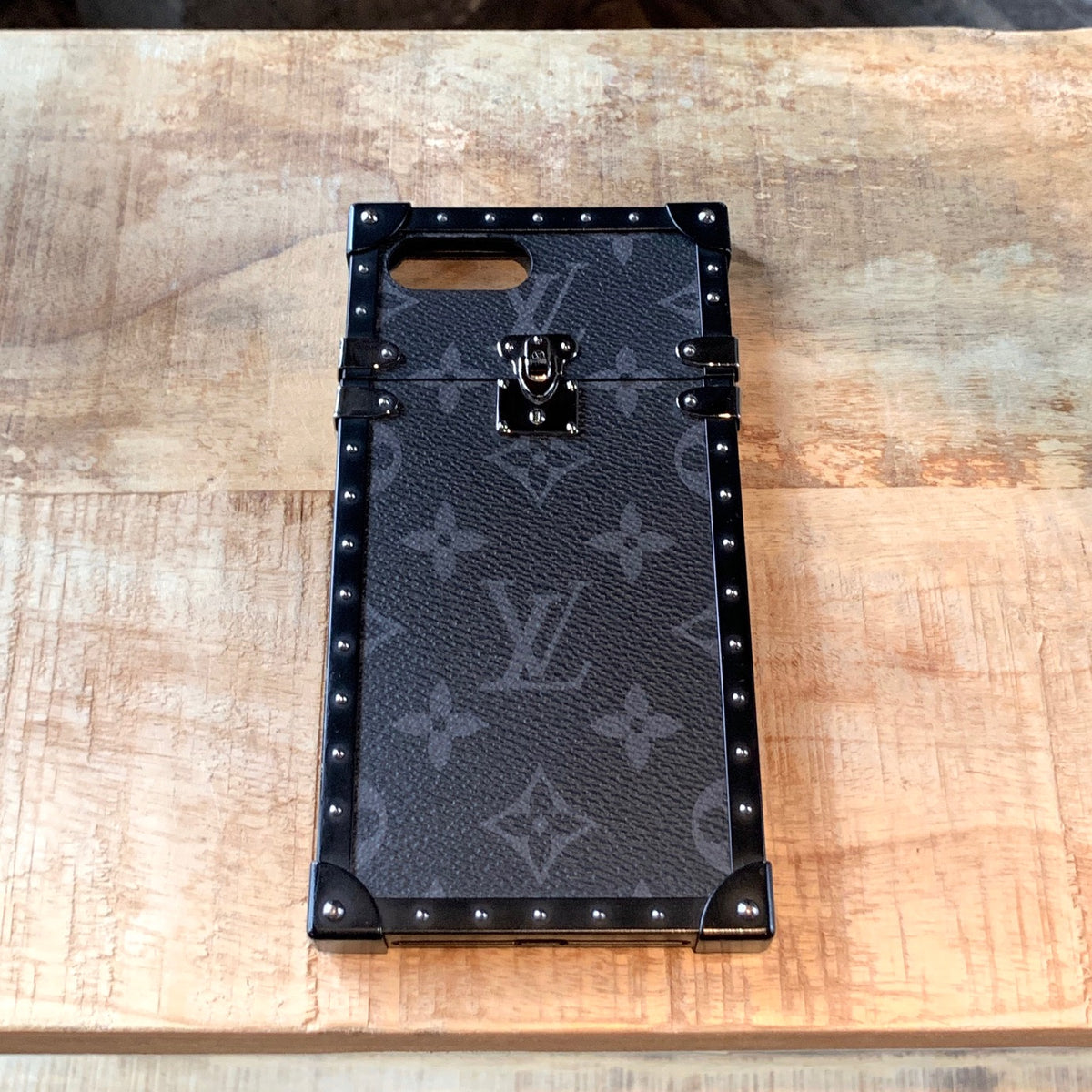 Louis Vuitton Monogram Eclipse iPhone Eye-Trunk 7+ - Black Phone