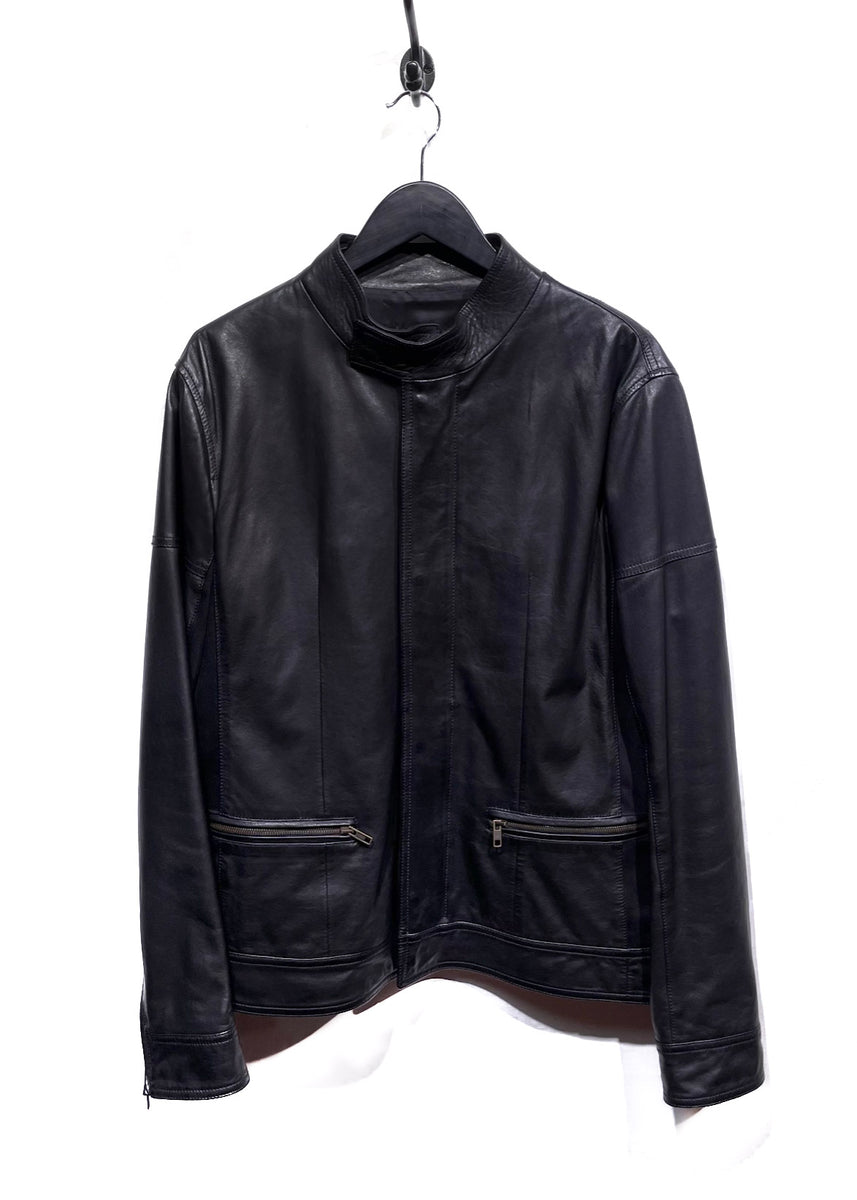 Givenchy Black Denim Insert Leather Jacket – Boutique LUC.S