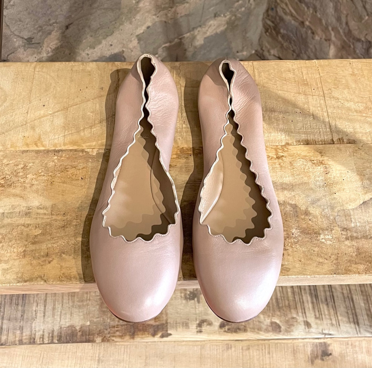 Chloé Ballerinas nude 2024 Lackleder