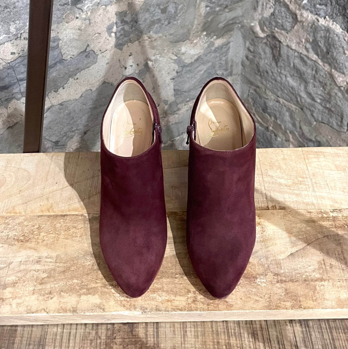 Maroon suede ankle clearance boots