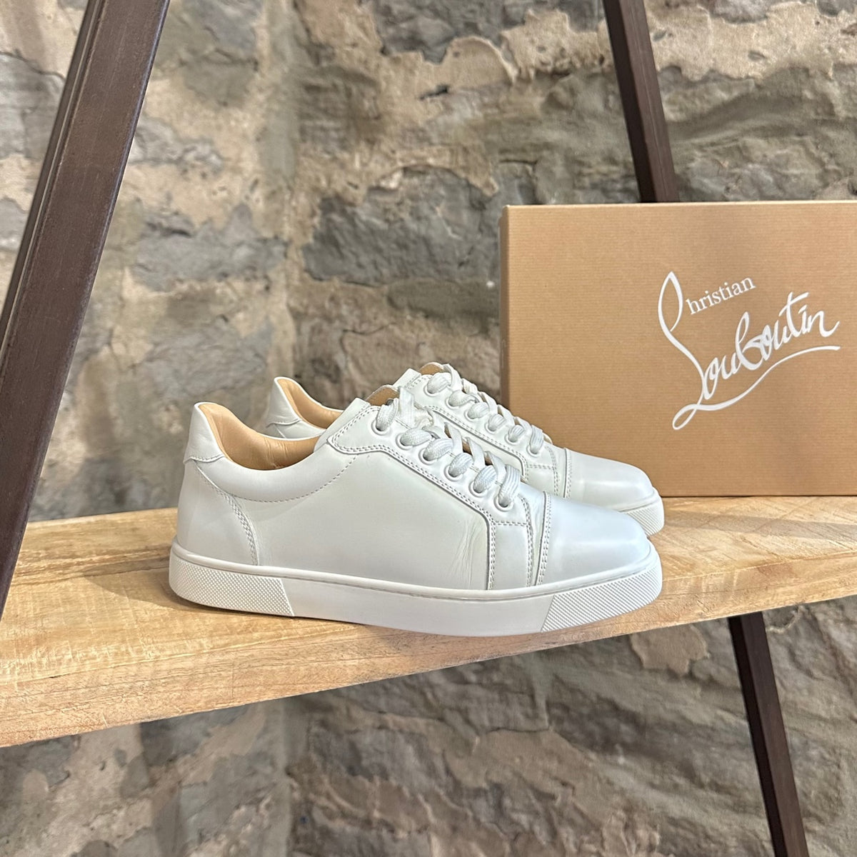 Vieira white leather sneakers
