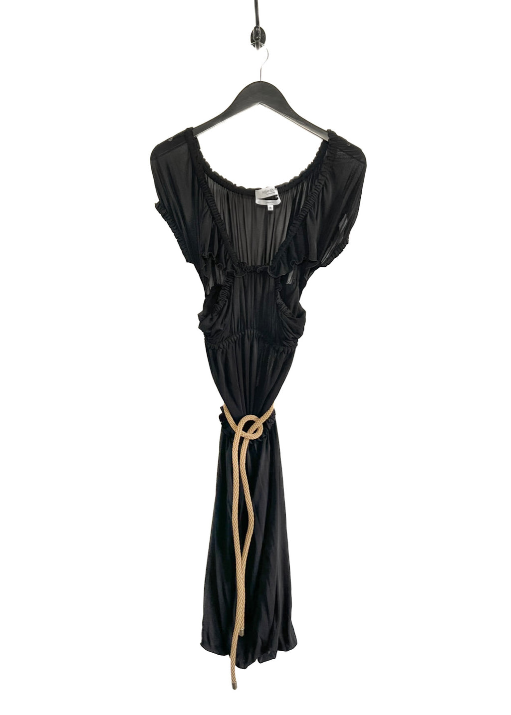 Yves Saint-Laurent Black Rope Dress