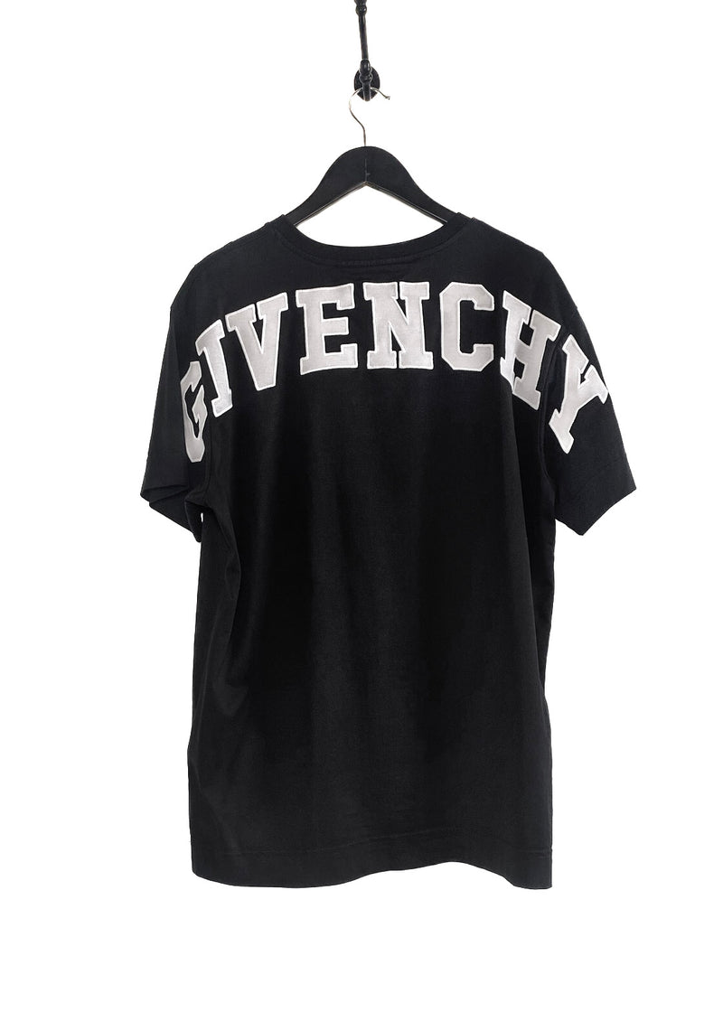 T-shirt noir avec logo brodé au dos de la Tour Eiffel Givenchy