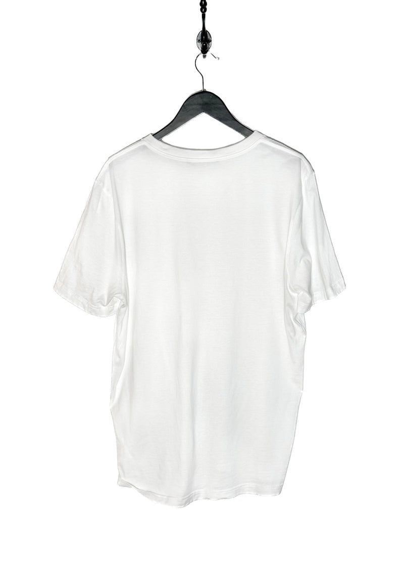 Louis Vuitton White Logo Embroidered T-shirt