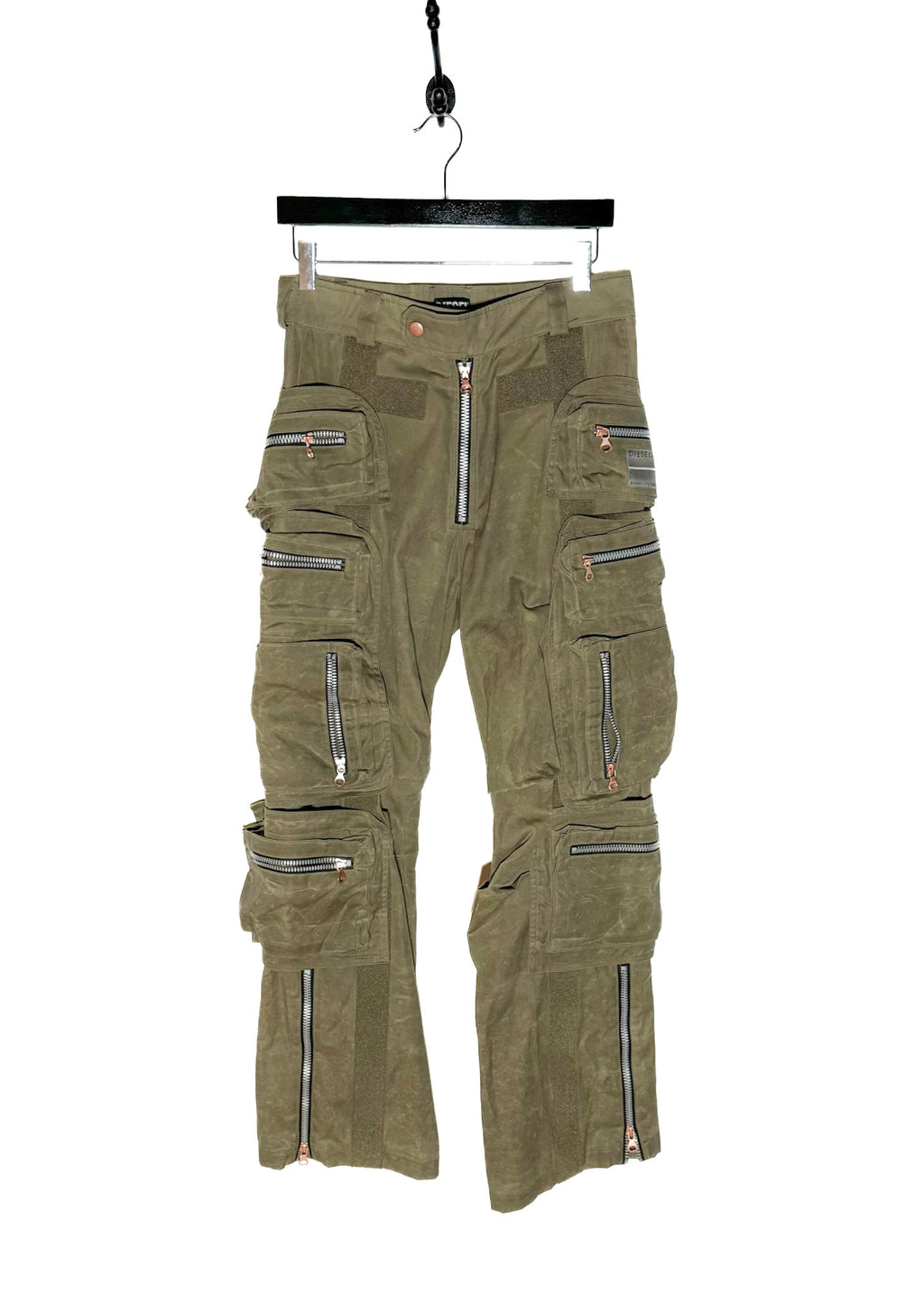 Diesel Detachable Multi Pockets P-Kon Khaki Cargo Pants