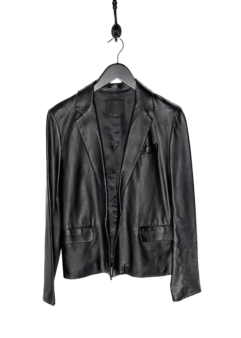 Blazer en cuir noir Alexander Wang