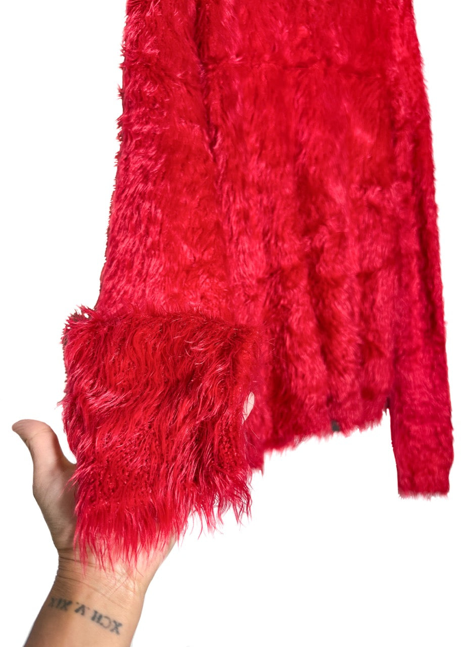 1017 ALYX 9SM Red Feather Mohair Knit Sweater – Boutique LUC.S