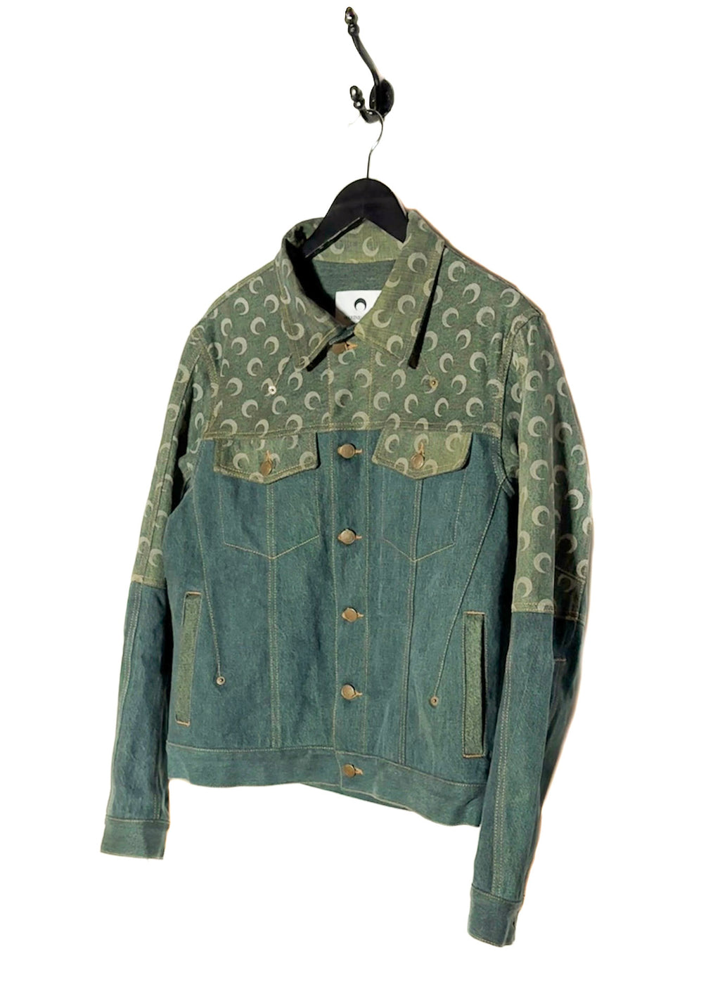 Marine Serre Moon Crescent Blue Regenerated Denim Jacket