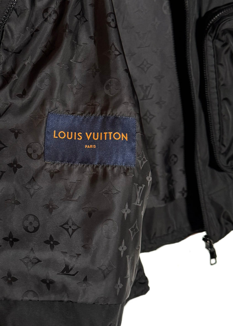 Louis Vuitton 2020 Black Nylon Pocket Windbreaker Jacket