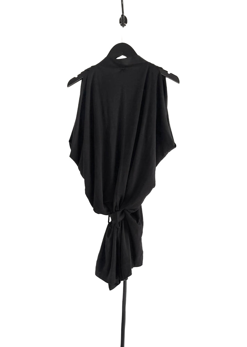 Balenciaga Black Wrap Over Top