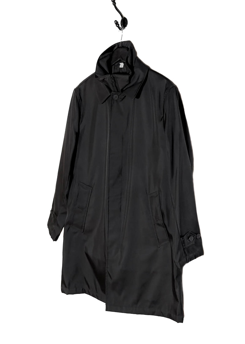 Burberry Black Nylon Car Coat With Detachable Warmer Gilet