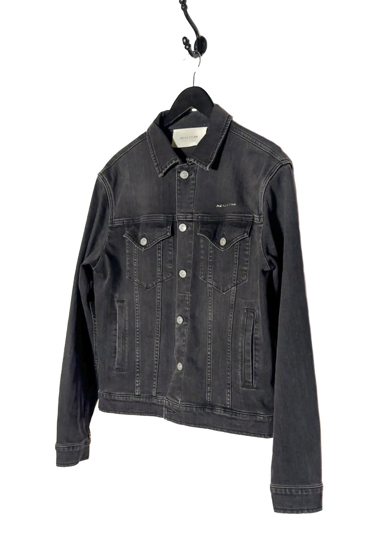 1017 ALYX 9SM Metal Logo Black Denim Jacket