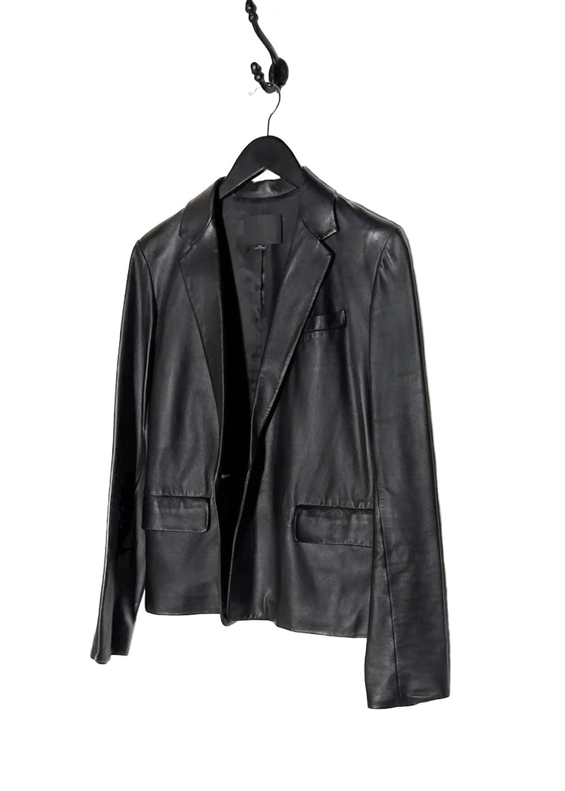 Blazer en cuir noir Alexander Wang