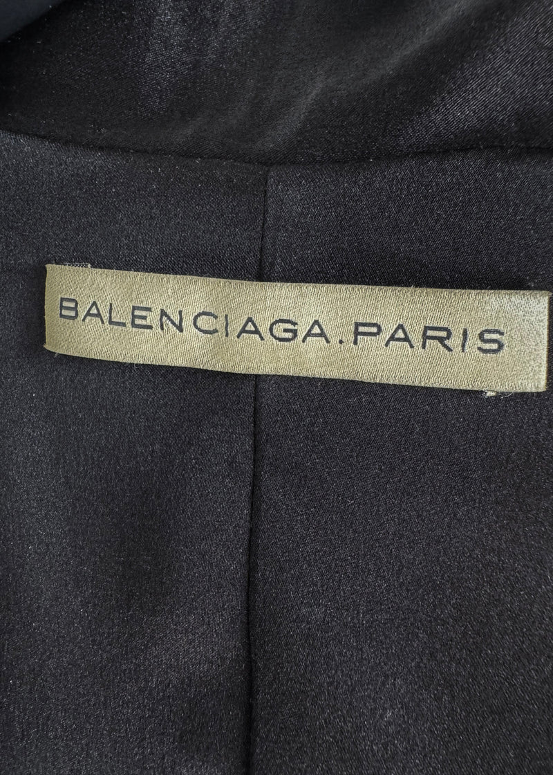 Haut cache-cœur noir Balenciaga