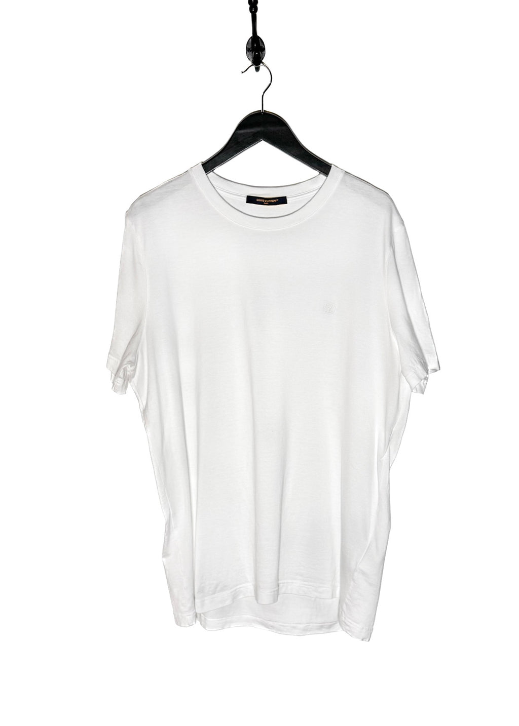 Louis Vuitton White Logo Embroidered T-shirt