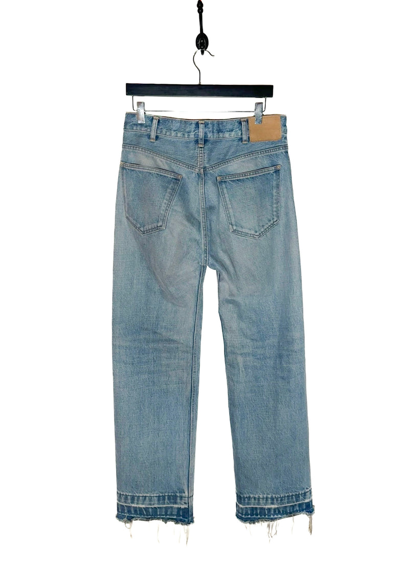 Céline 2024 Washed Blue Raw Edge Wesley Jeans