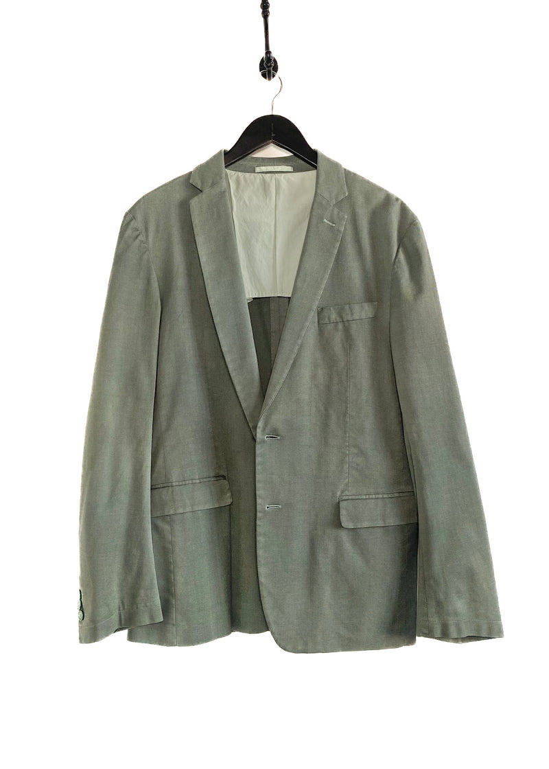 Blazer sport en coton vert de la Versace Collection