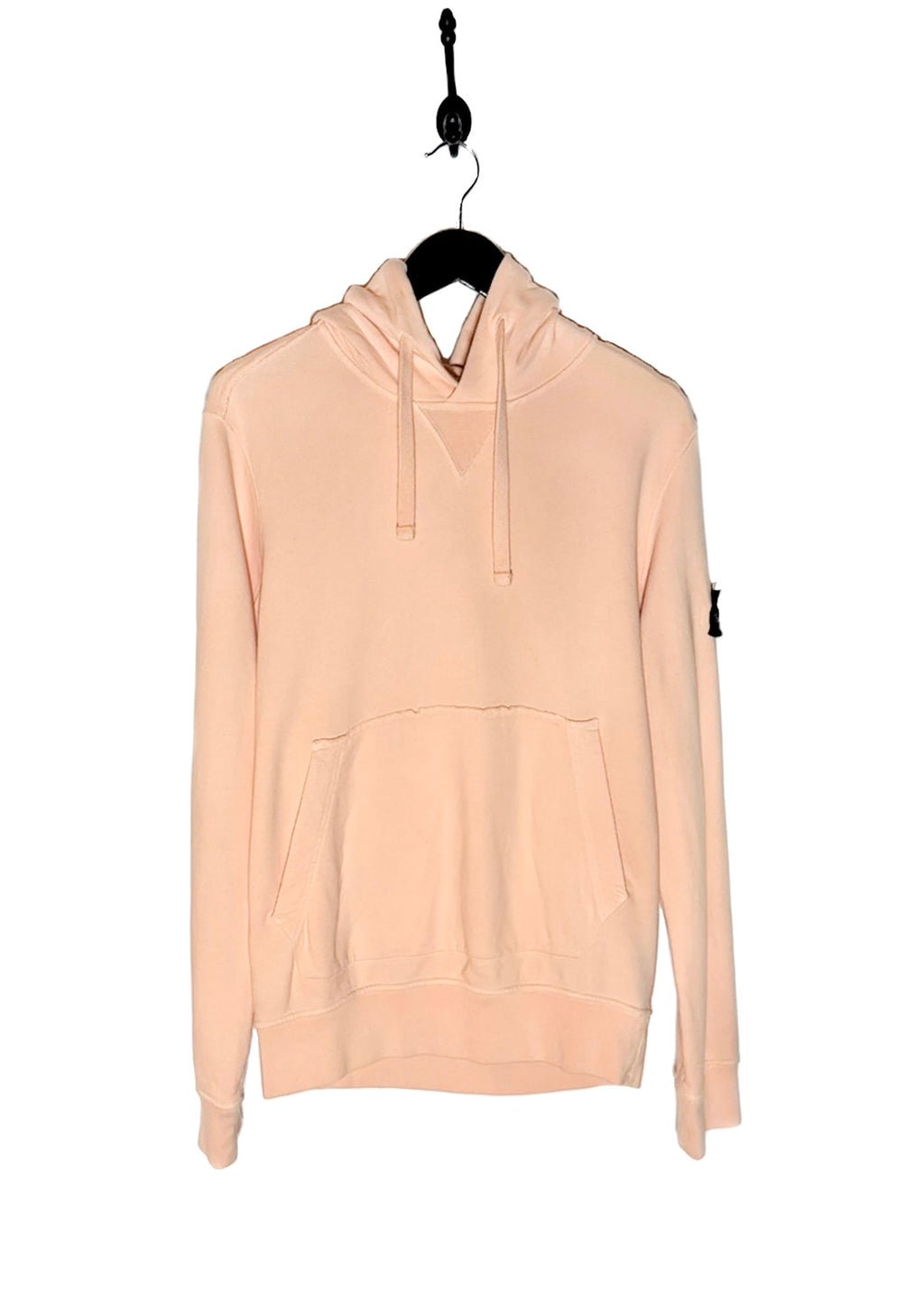 Sweat à capuche Stone Island rose pêche avec logo