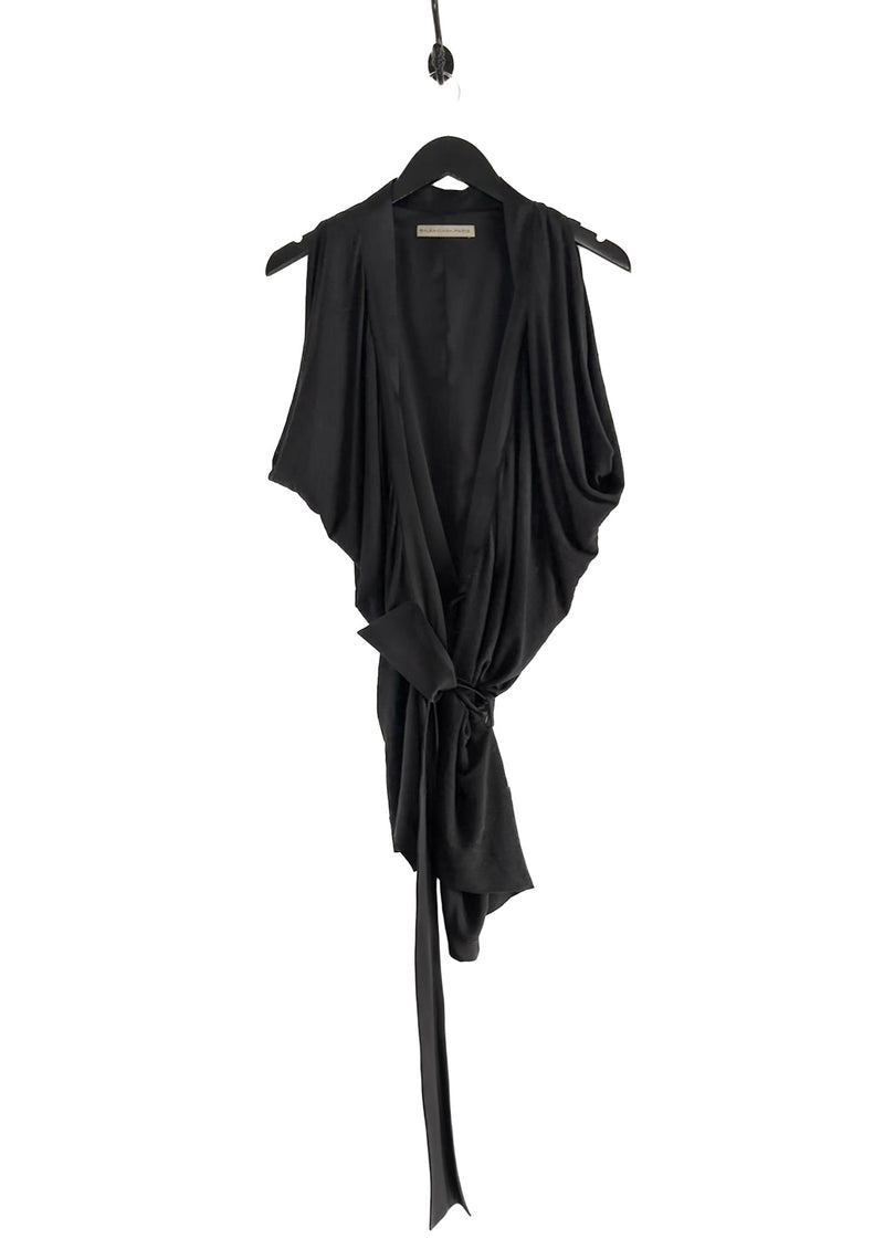 Balenciaga Black Wrap Over Top