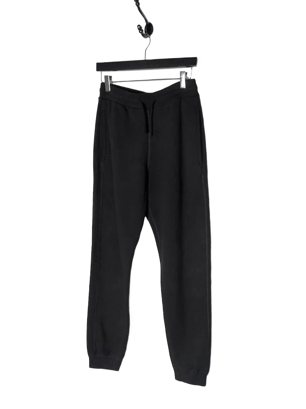 The Row Black Desya Organic Cotton Sweatpants