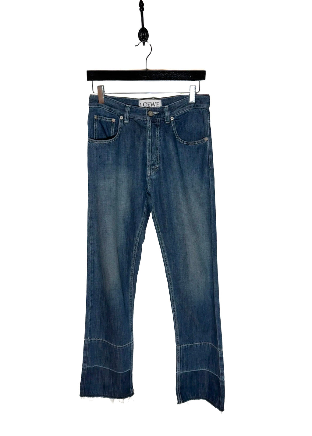 LOEWE Washed Blue Hello Telephone Embroidered Jeans