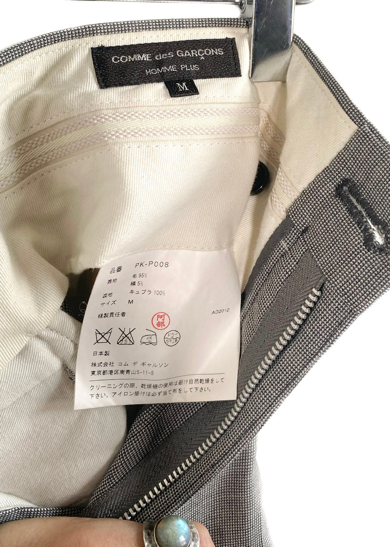 Pantalon en laine gris Comme Des Garçons Homme Plus