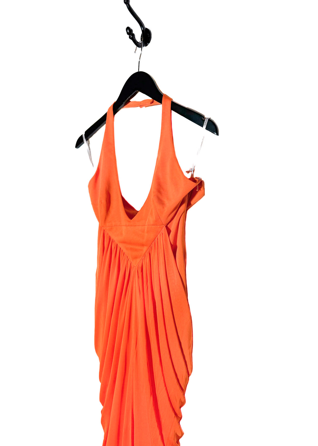 Versace 2007 Runway Orange Halter Gown