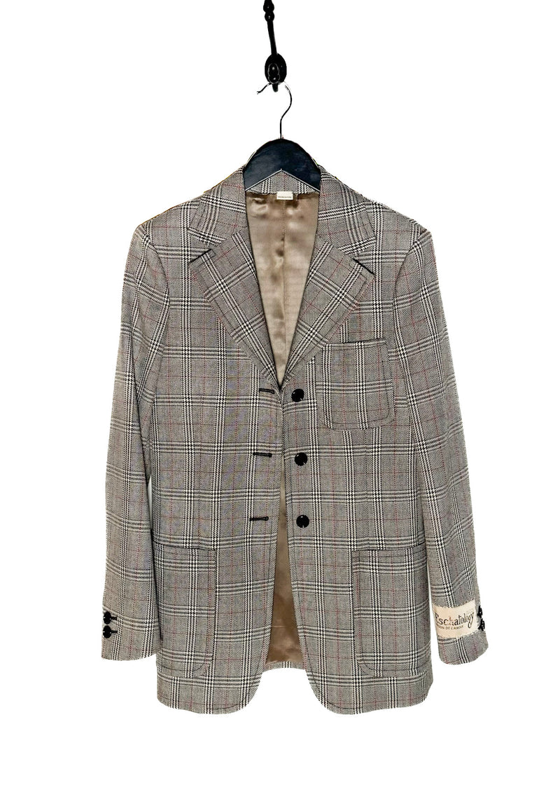 Gucci Grey Prince Of Wales 3 Buttons Blazer