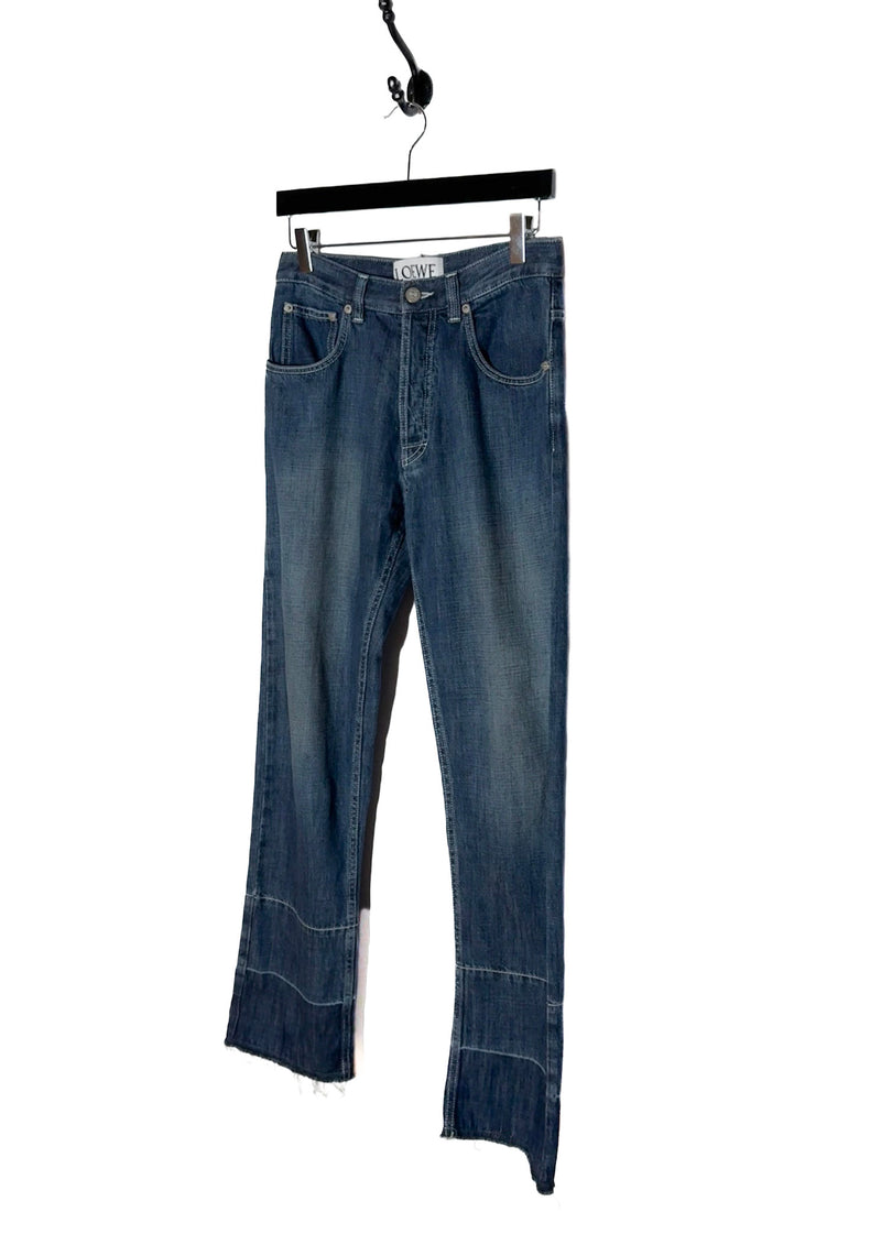 LOEWE Washed Blue Hello Telephone Embroidered Jeans