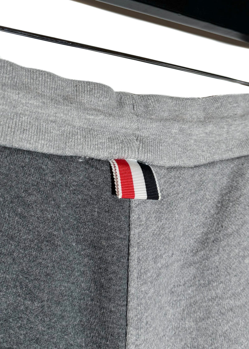 Thom Browne Grey Colorblock 4-bar Sweatpants