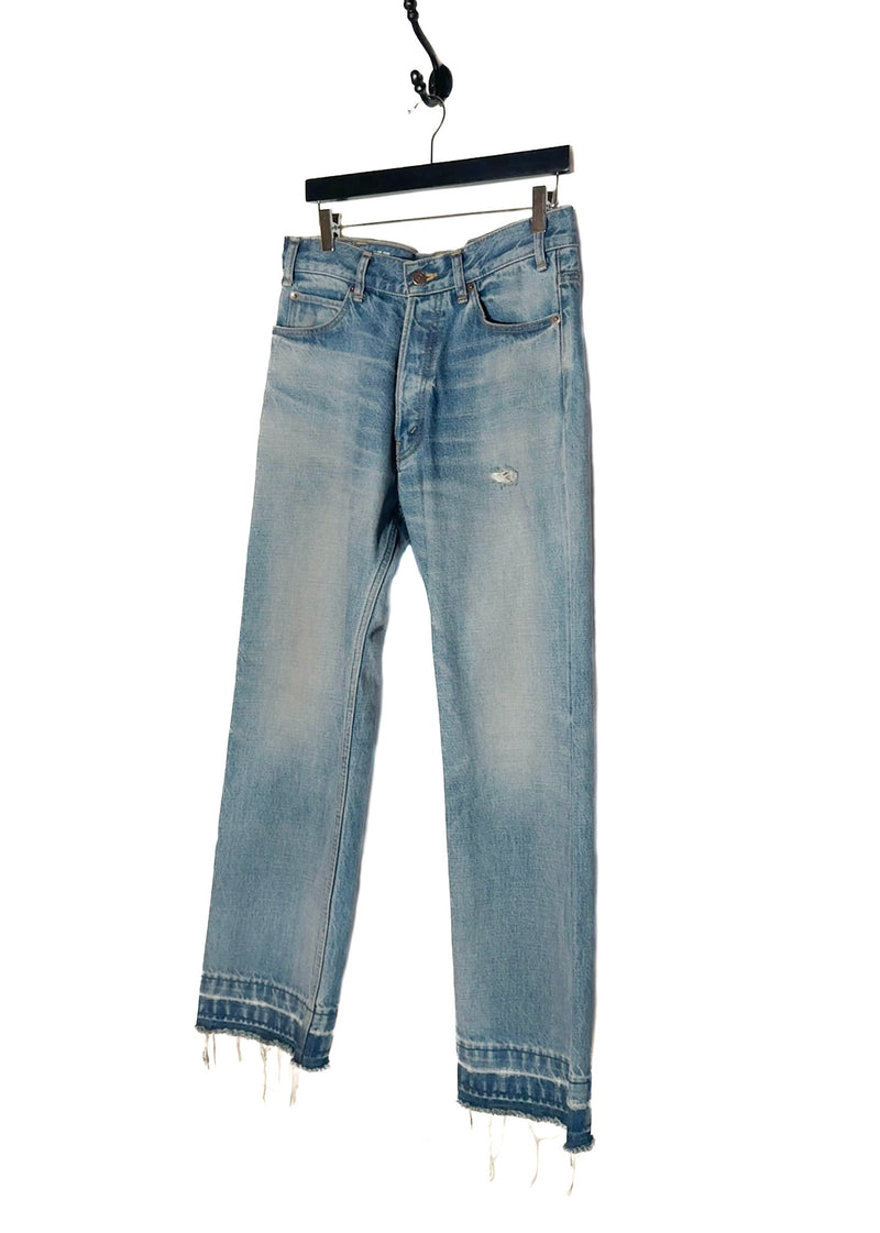 Céline 2024 Washed Blue Raw Edge Wesley Jeans