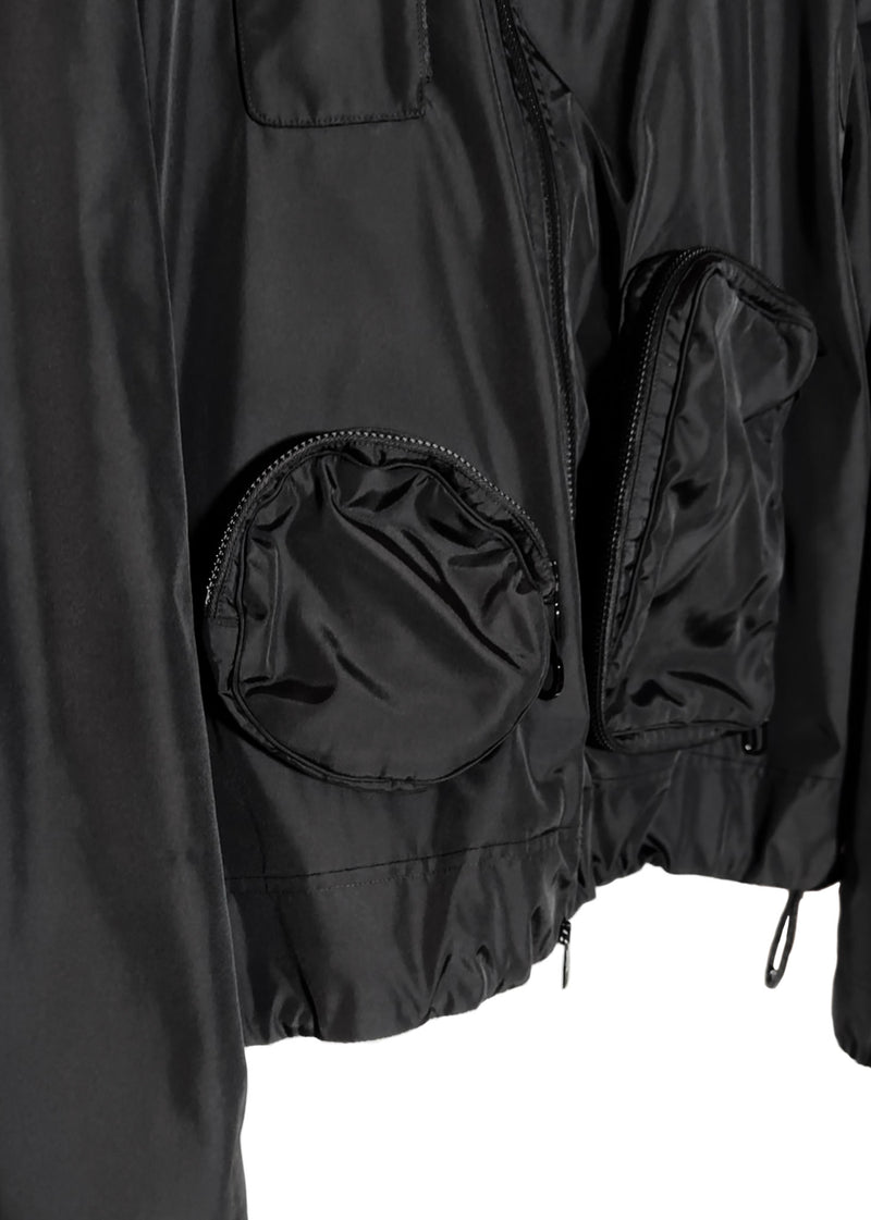 Louis Vuitton 2020 Black Nylon Pocket Windbreaker Jacket