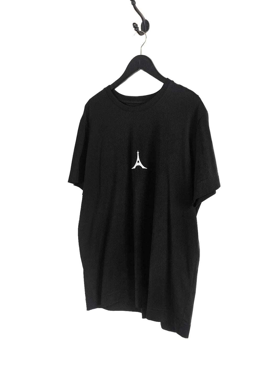 T-shirt noir avec logo brodé au dos de la Tour Eiffel Givenchy