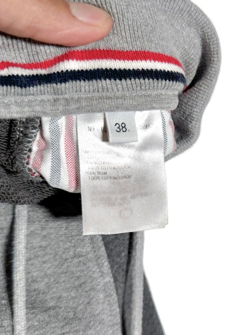 Thom Browne Grey Colorblock 4-bar Sweatpants