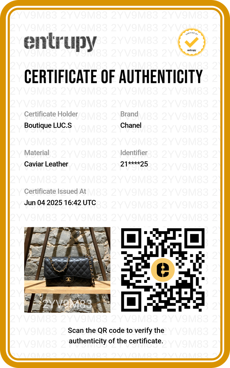 Chanel Black Caviar Jumbo GHW Classic Double Flap Bag