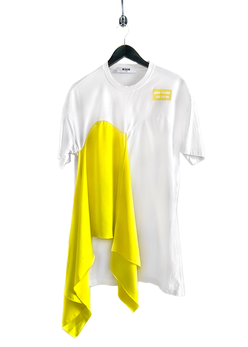 Womens Tshirt Msgm T Shirt Bianca MSGM Summer Short-Sleeve Dice