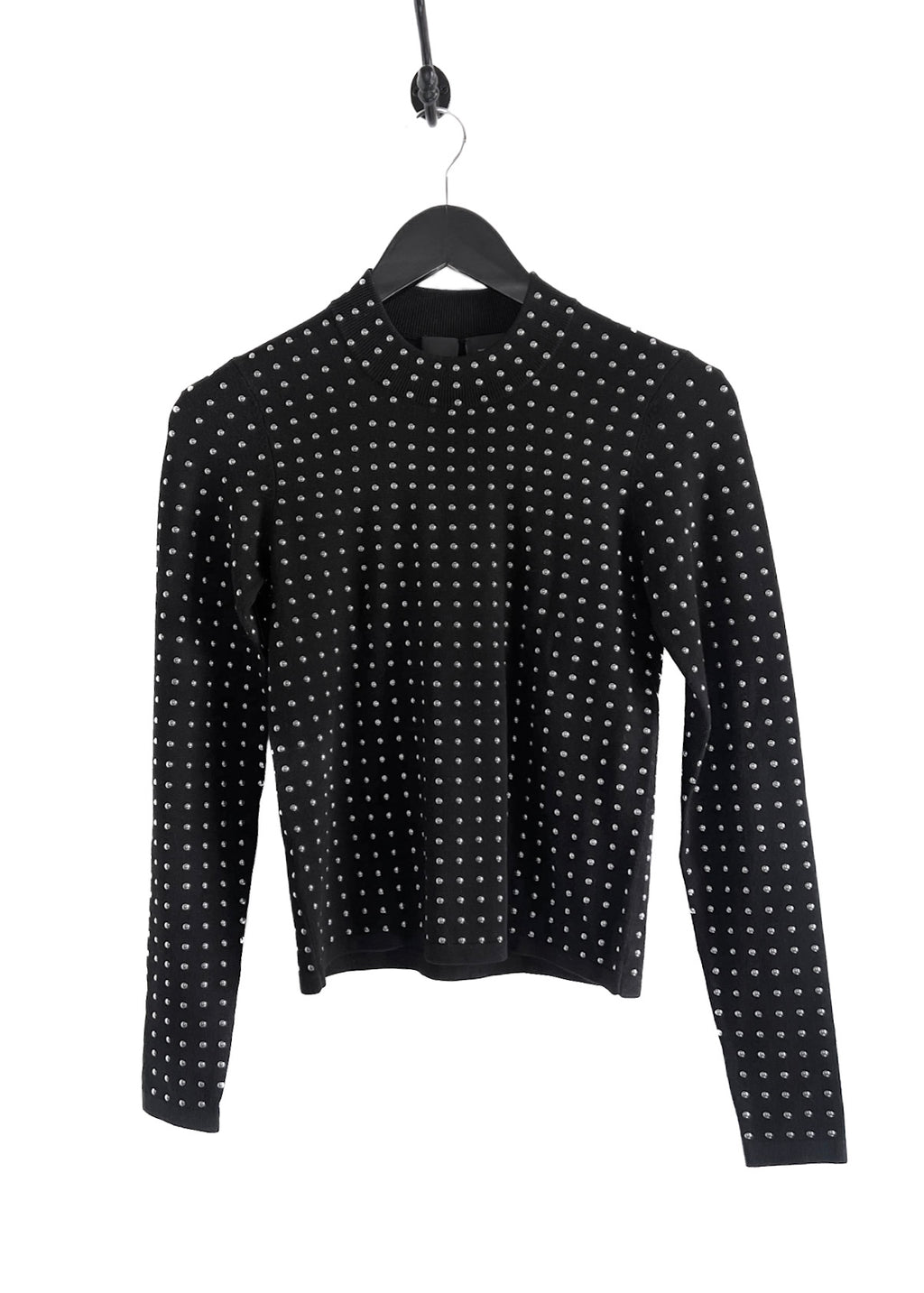 Pinko Black All Over Studded Euforios Sweater