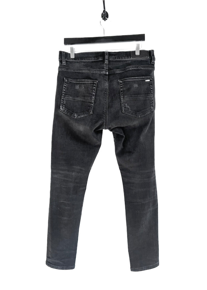 Amiri Washed Black Bandana MX1 Distressed Jeans