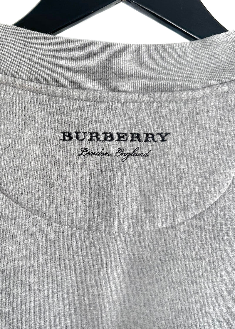 Sweat-shirt unisexe gris appliqué en corde Burberry 2017 en édition limitée