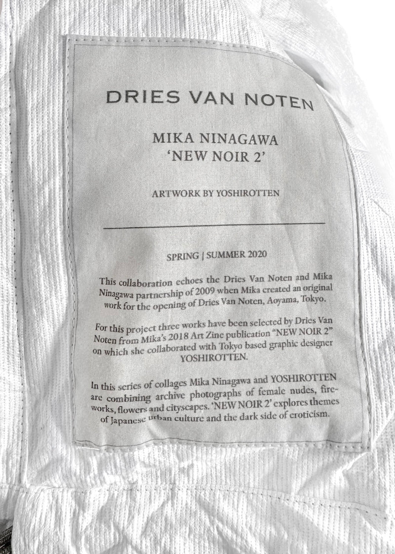 Manteau coupe-vent réversible Dries Van Noten Mika Ninagawa New Noir 2