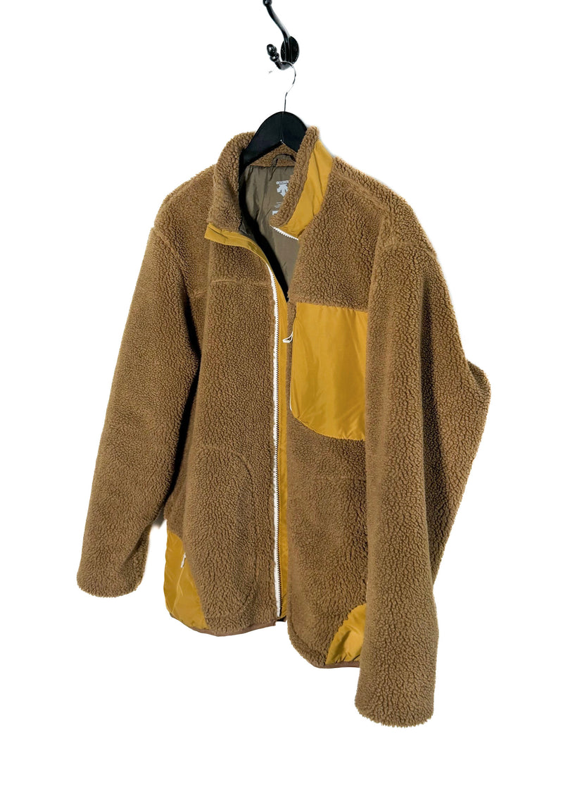 Manteau léger Boa en polaire zippée Sherpa beige Descente Allterrain
