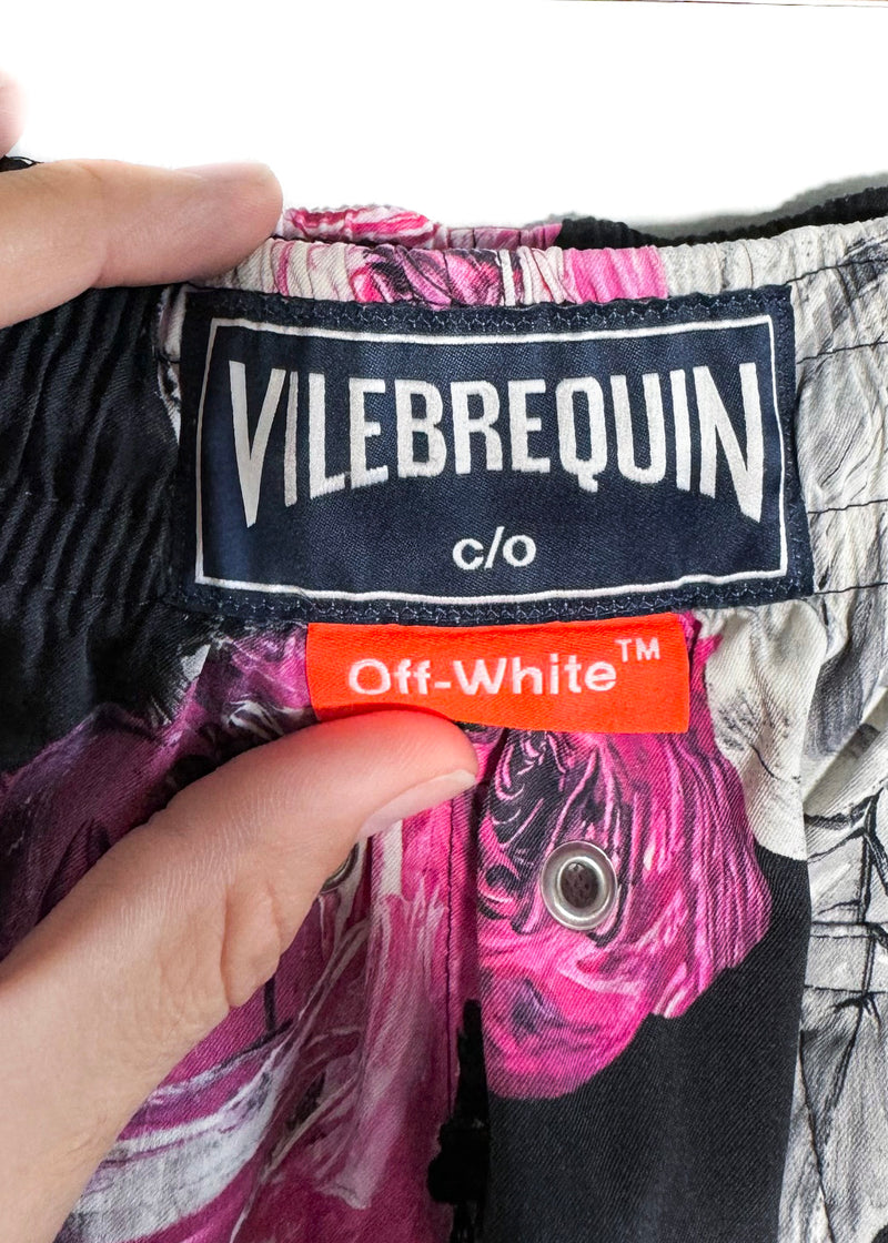 Vilebrequin X Off-White Floral Print Swim Shorts
